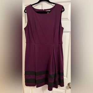 Calvin Klein Plum Sheath Dress No Belt